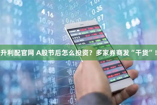 升利配官网 A股节后怎么投资？多家券商发“干货”！